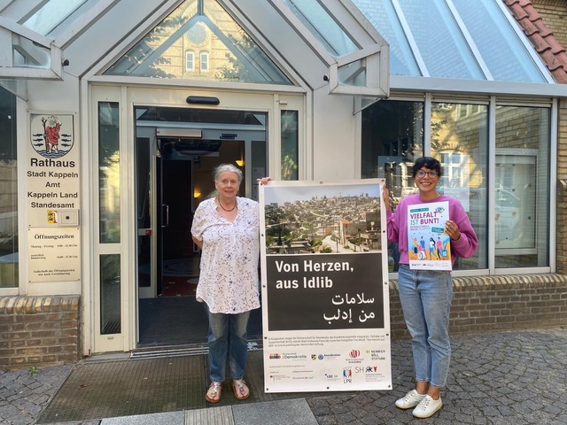 Vernissage der Fotoausstellung „Von Herzen, aus Idlib“